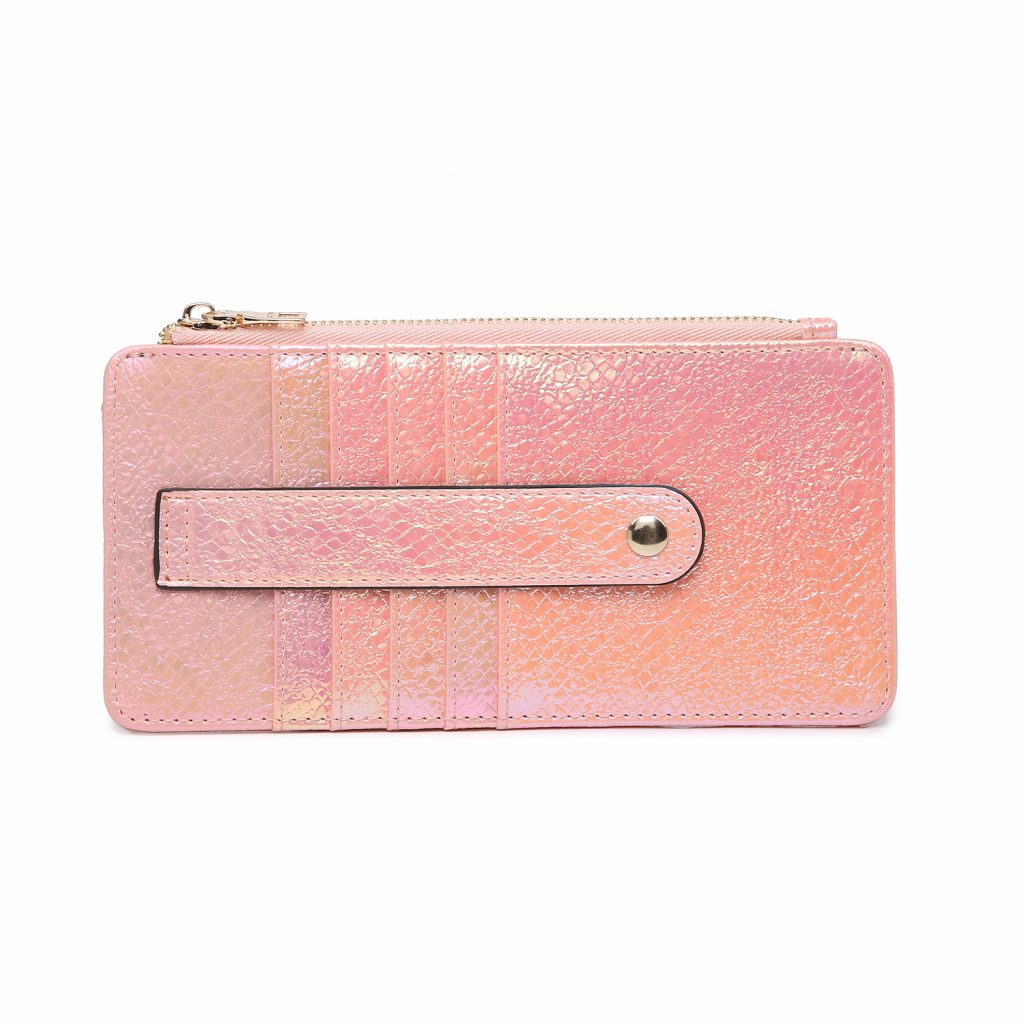 Saige Wallet Shimmer Pink