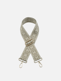 Diamond Guitar Strap Taupe/Gold