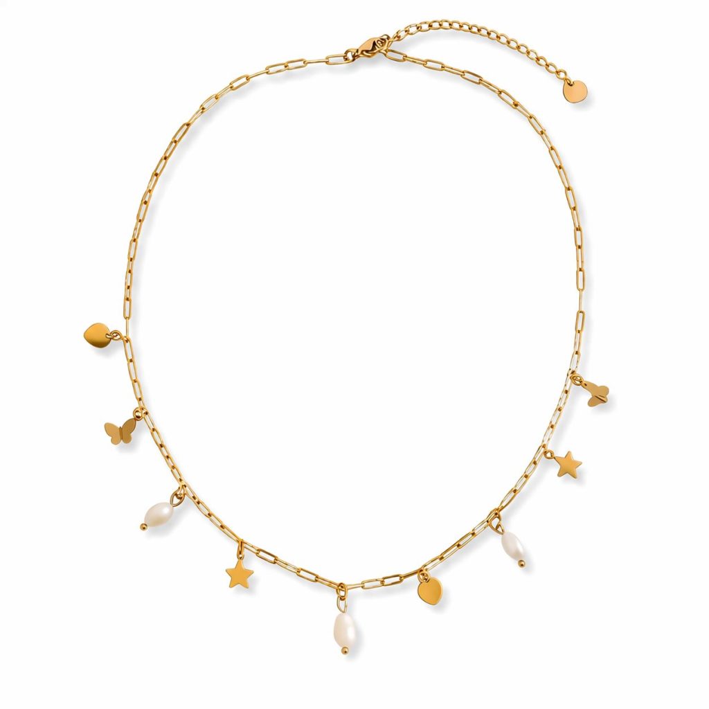 dainty charm necklace