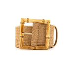 Bamboo Buckle Woven Belt