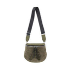 Olive Suede Sling Bag