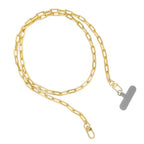 Gold Paperclip Phone Chain