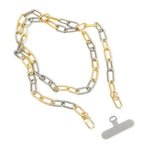Two Tone Paperclip Phone Chain