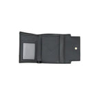 MARGOT TRI FOLD WALLET BLACK OPEN VIEW