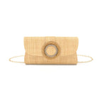 paloma straw clutch