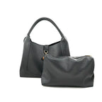 milan satchel bag black with pouch