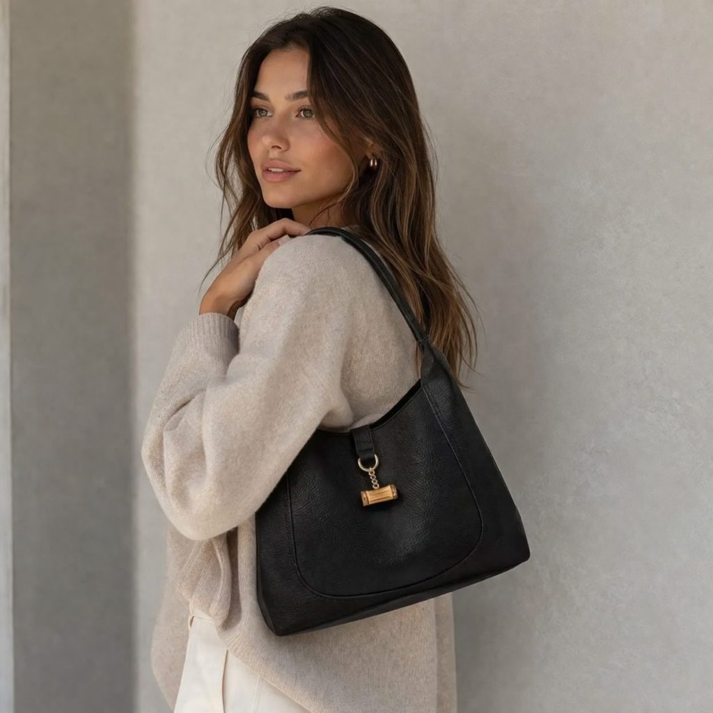 milan satchel on model