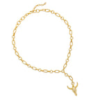 cz bul necklace