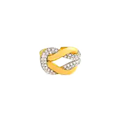 two tone knot ring