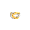 two tone knot ring