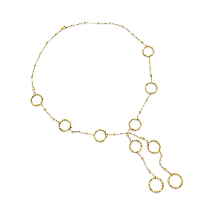water resistant circle necklace