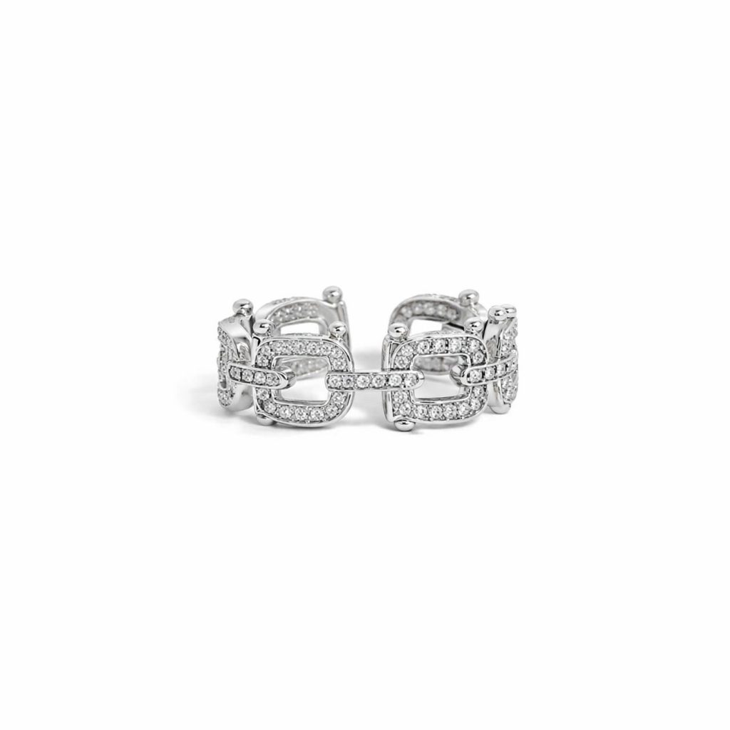 horsebit silver ring