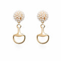seed pearl horsebit gold