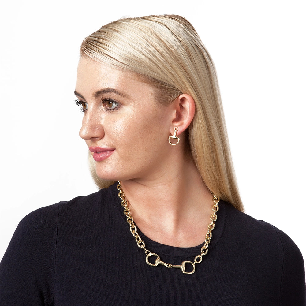 HORSEBIT EARRING GOLD
