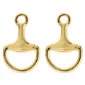 HORSEBIT EARRING GOLD1