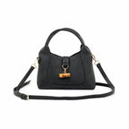 milan small handbag black vegan leather