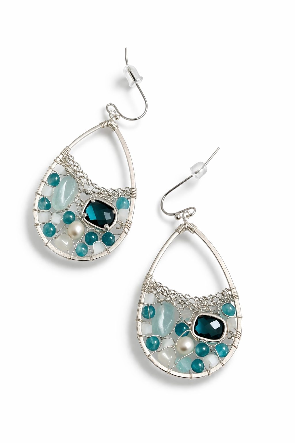 santorini blue quartz silver