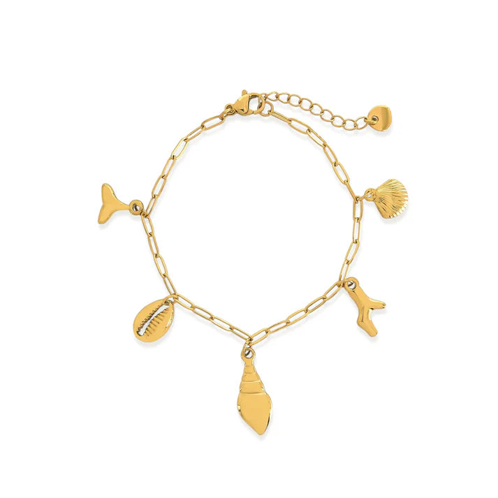 Water Resistant  Sea Charm Bracelet