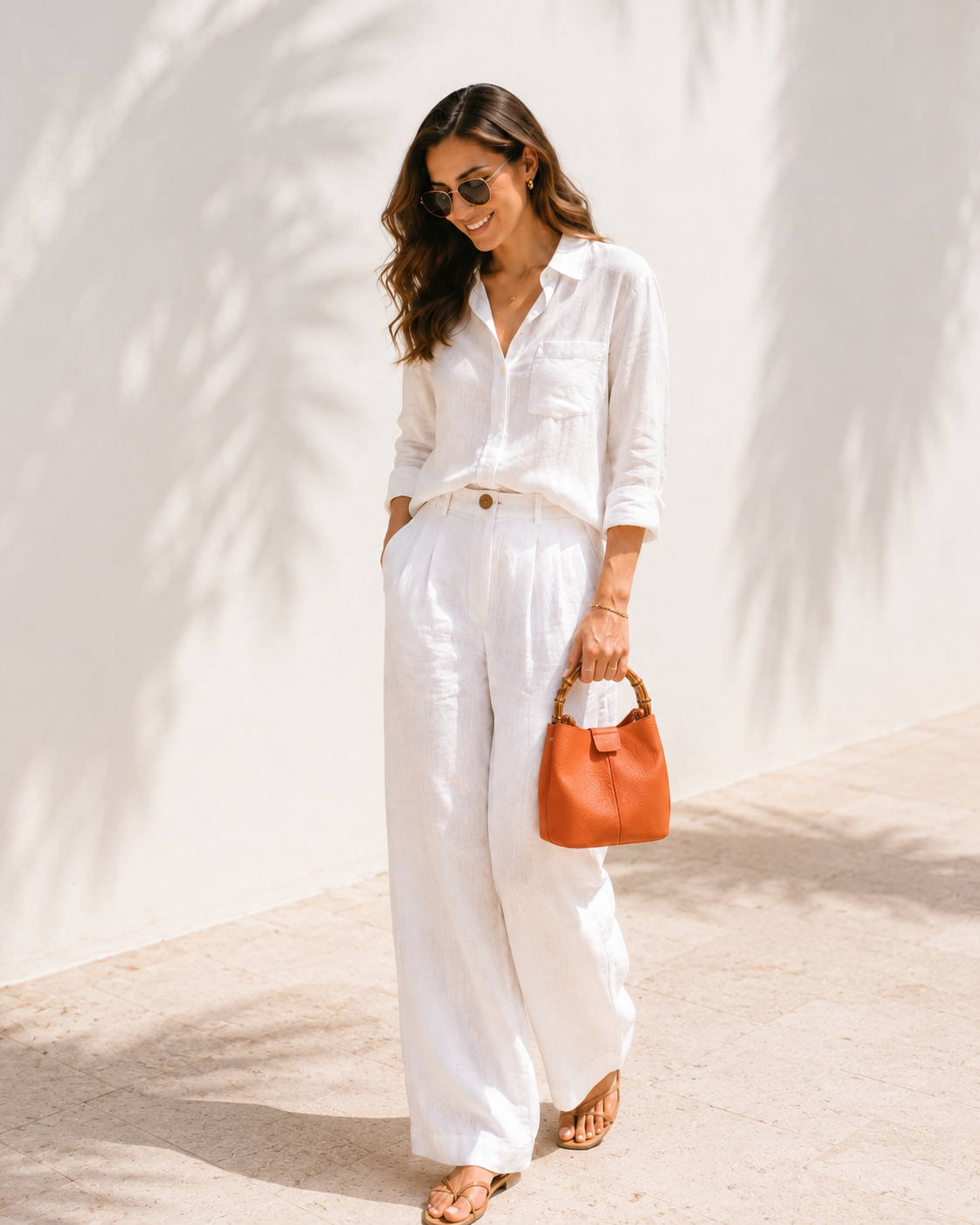 Capri Mini Bucket Bag with Bamboo Handle