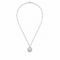 Gold Dipped Clam Shell Coin Necklace