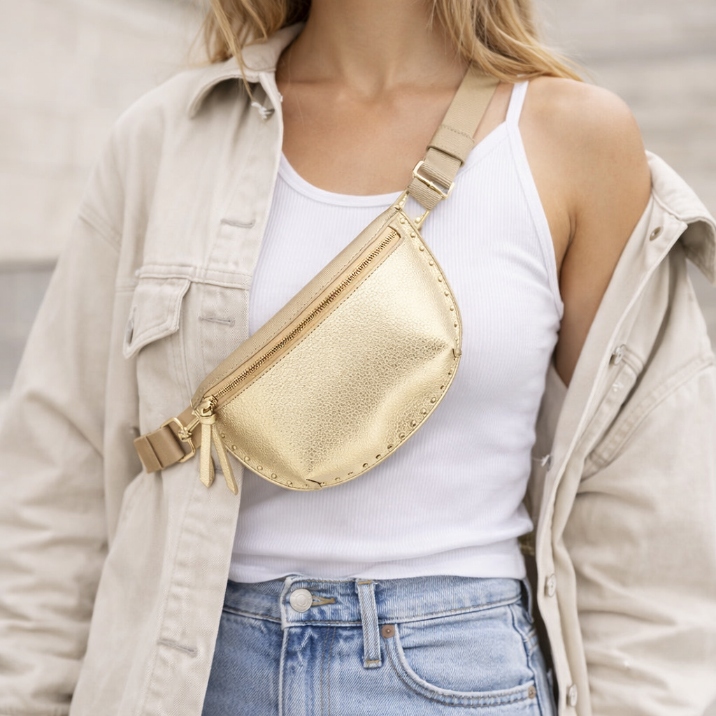 Gold Studded Bum Bag