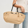 Kaia-Straw Tote