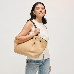 Kaia-Straw Tote