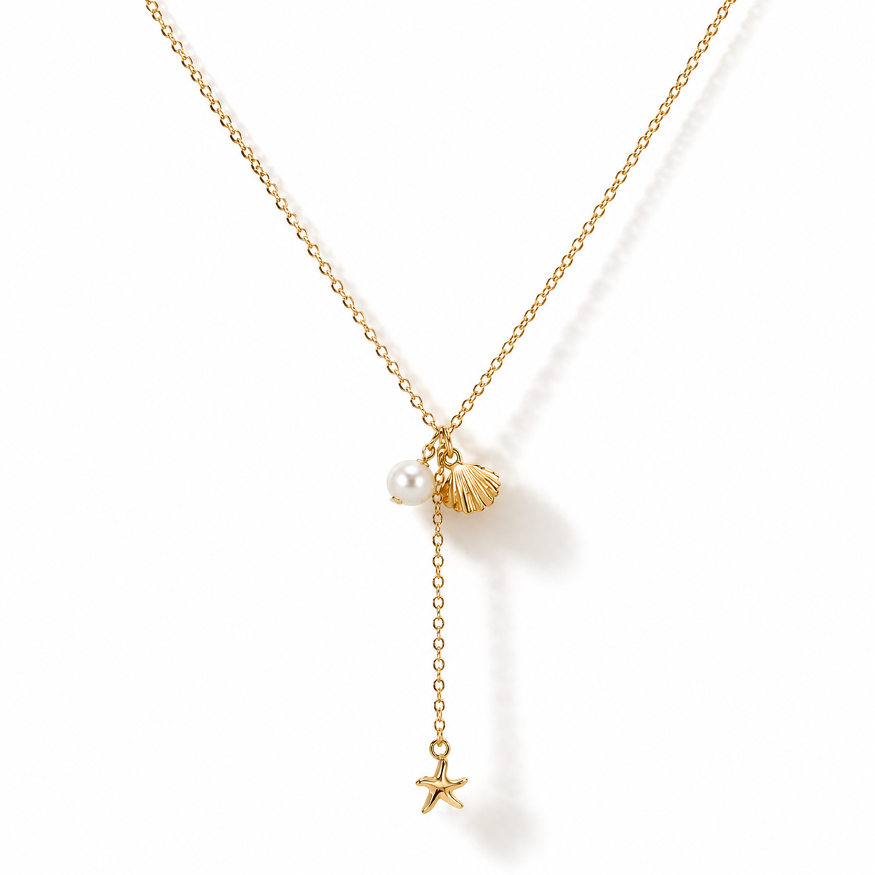 Star Fish Y Necklace