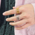 Water Resistant Zig Zag Ring